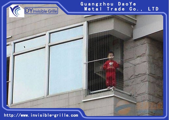 Protección invisible de la seguridad de la parrilla del balcón clasificado del fuego para los niños
