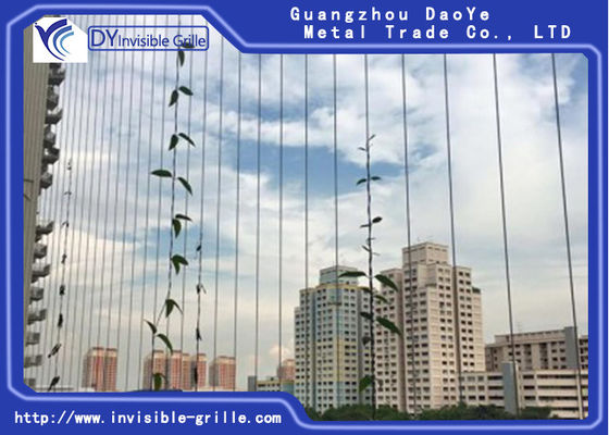 cables de acero inoxidables de 1.6m m en altas oficinas de las propiedades horizontales de la subida HDB