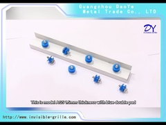 AG5 1.5m m con 304 tornillos con la vía de aluminio del cojín azul blanca como la leche/Grey Color