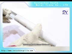 AL 1.5m m con los tornillos del SOLDADO ENROLLADO EN EL EJÉRCITO con la vía de aluminio invisible del cojín doble azul