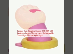 Fabrica Control de sueño lindo CAT PAW lámparas de dormitorio USB