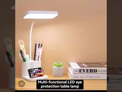  Intelligent Usb Portable Adjustable Foldable Led Table Lamp With Eye Protection Reading Light
