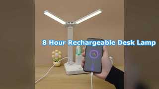 Lámpara de escritorio LED recargable Control táctil Batería de 8 horas