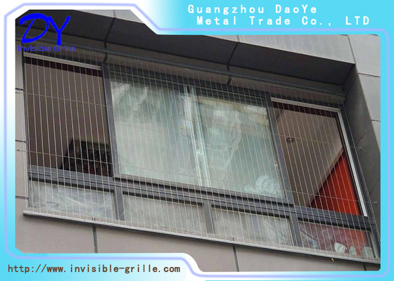 Rejilla invisible del balcón de 316 ventanas para el edificio comercial
