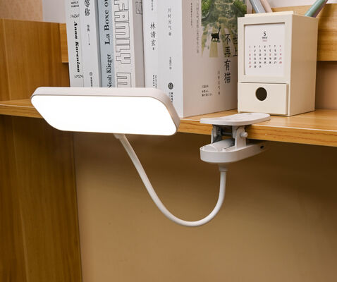 Lámparas de mesa de toque modernas con clips flexibles para atenuar la luz de escritorio con batería para lectura y estudio