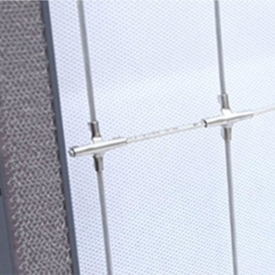 316 Acero inoxidable con baranda de rejilla invisible para alarma de intrusos