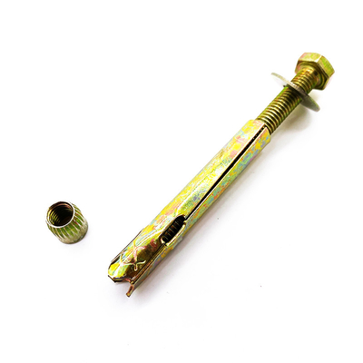 M6 zinc amarillo cerrojo de expansión de zinc accesorios de parrilla invisible