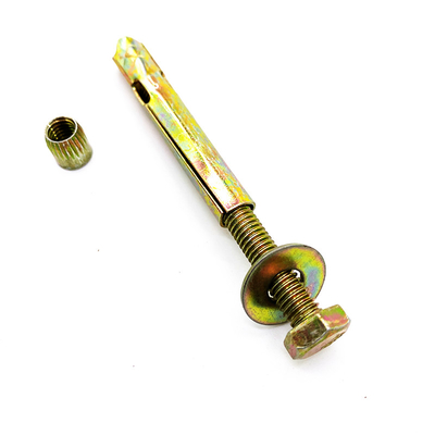 M6 zinc amarillo cerrojo de expansión de zinc accesorios de parrilla invisible