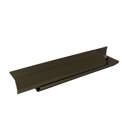 Perfil de aluminio con tapa de extremo de plástico para diseño y construcción de ventanas