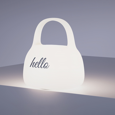 Bolso de regalo creativo de bricolaje lámpara de silicona con tiempo decoración junto a la cama atmósfera luz nocturna para dormir