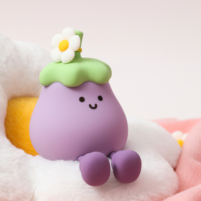 Vegetales pequeñas berenjenas lámparas de silicona USB recargable dormitorio de la cama Pat luces nocturnas para regalos