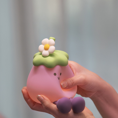 Vegetales pequeñas berenjenas lámparas de silicona USB recargable dormitorio de la cama Pat luces nocturnas para regalos