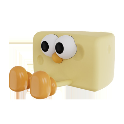 Divertida lámpara nocturna recargable de LED lindo dibujo animado queso lámpara de mesa de silicona sensor táctil animales bricolaje niños dormitorio regalo niños