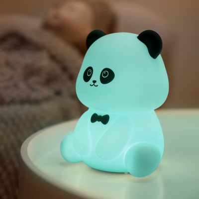 Señores Panda Luz nocturna Revestimiento y alivio del estrés Ornamento de oficina cabeza de cama Compañero de sueño lámpara de escritorio LED