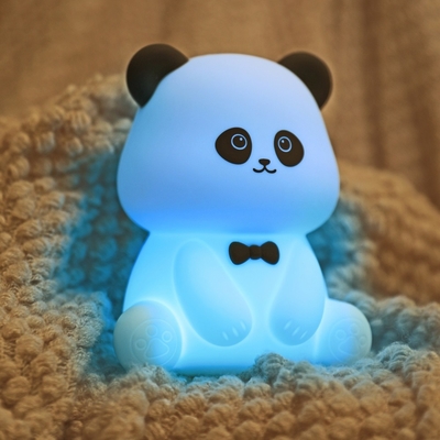 Lámparas recargables de bebés de silicona Panda luz nocturna LED para niños luces nocturnas