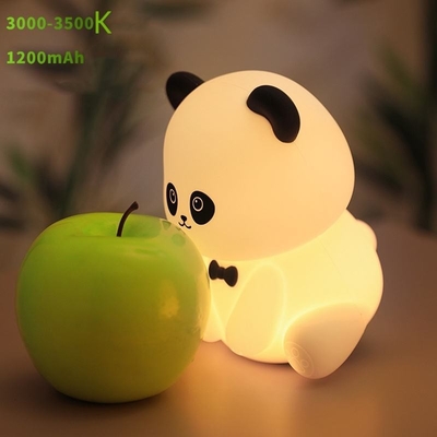 Señores Panda Luz nocturna Revestimiento y alivio del estrés Ornamento de oficina cabeza de cama Compañero de sueño lámpara de escritorio LED
