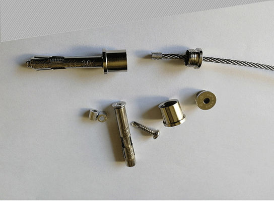 Balcón Rejilla invisible 316 alambre 12 1 con recubrimiento de nylon 2.0 mm