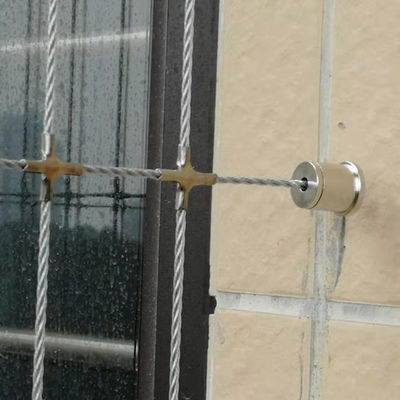 Fácil escape contra incendios Seguridad de mascotas Rejilla invisible con distancia de cable de 5 cm para protección de balcón y ventana