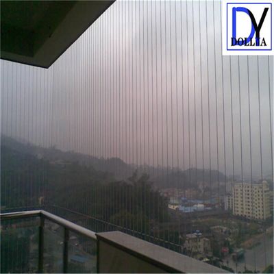 Modern Style Horizontal Opening Surface Mount Invisible Grille for Balcony Safety