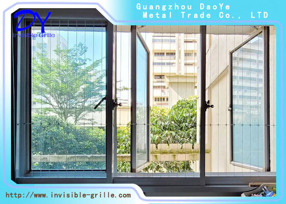 Grilla de seguridad invisible barrera protectora invisible diseñada manteniendo la armonía estética