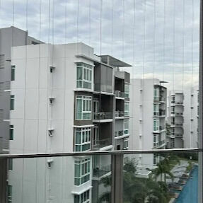 Barandilla de balcón invisible, malla transparente, seguridad, durabilidad, edificios modernos