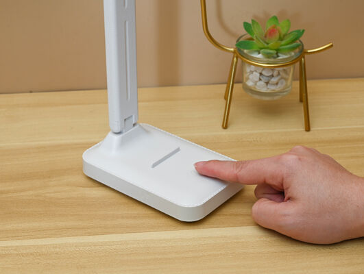 Lámpara de escritorio para protección ocular con soporte de pluma para leer, cargar, enchufar, dormitorio, lámpara de escritorio para leer