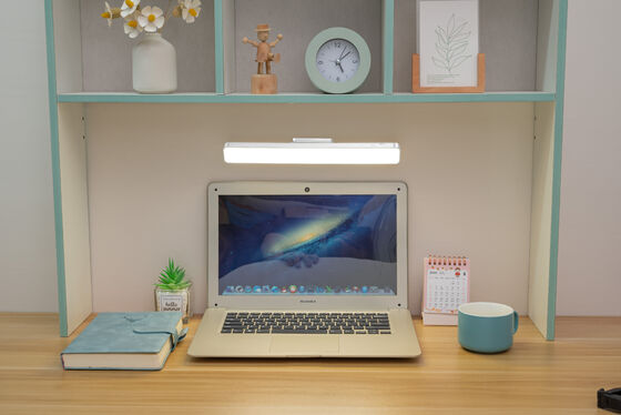 Lámpara de lectura con atenuación continua recargable por USB, diseño moderno, iluminación magnética colgante para armario, luces de pared giratorias recargables