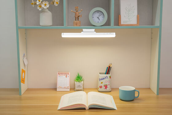 Lámpara de lectura con atenuación continua recargable por USB, diseño moderno, iluminación magnética colgante para armario, luces de pared giratorias recargables