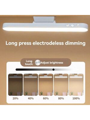Lámpara de escritorio moderna recargable de LED Luz de lectura magnética multifuncional Toque y control remoto Armario de atenuación/Luz de vestuario