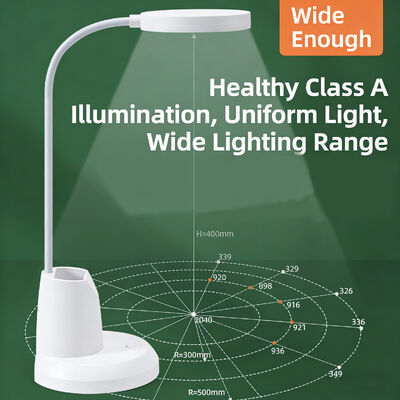 Lámpara de escritorio portalápices moderna y sencilla LED recargable Enchufable Protección ocular Lámpara de estudio Lámpara de lectura para dormitorio universitario Táctil