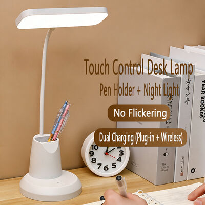 1 PC lámpara de mesa LED como la imagen ajustable brillo y temperatura de color ideal para el trabajo estudio y relajación