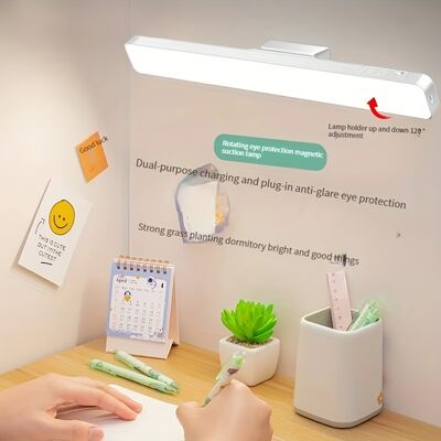 Lámpara de lectura LED de toque moderno con luces nocturnas de control remoto, lámparas magnéticas colgantes para gabinete y mesa