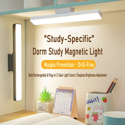 Lámpara de mesa magnética recargable de ABS con control remoto, luz nocturna LED, luz de lectura táctil para estudiantes, sala de estar, regalo