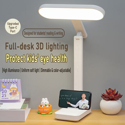 Hasta 8 horas de tiempo de uso lámpara de escritorio LED para estudio dormitorio que ofrece posicionamiento flexible y luz amigable para los ojos