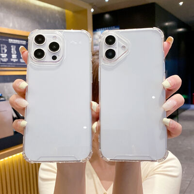 Caso de la cubierta del teléfono celular móvil impermeable transparente transparente de TPU para iPhone