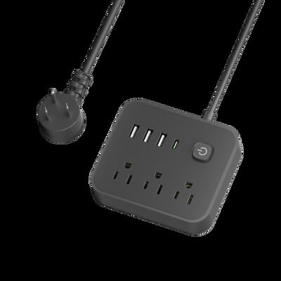 Tensión de entrada de la toma de corriente portátil 100240V estándar CA