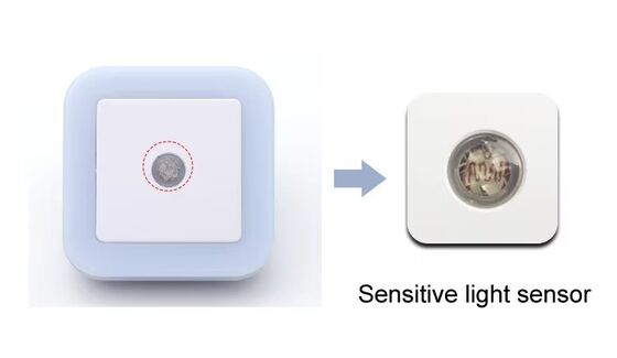 Luces LED con sensor para mesita de noche, lámpara de bajo consumo, luz nocturna multicolor para dormitorio