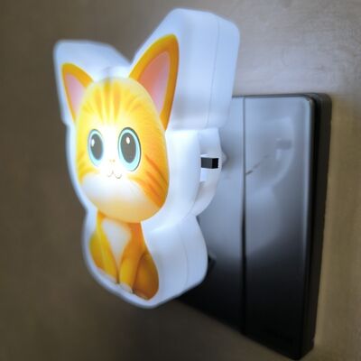 Lámpara de noche enchufable LED, tipo bombilla, voltaje 110-240V, ideal para uso residencial