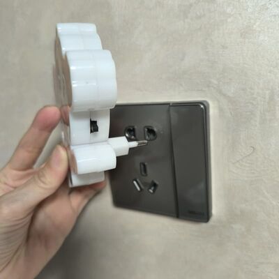 110-240V Enchufe en la lámpara nocturna linda luz nocturna compacta dormitorio pasillo y guardería