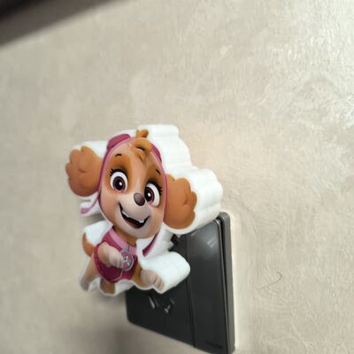 110-240V Enchufe en la lámpara nocturna linda luz nocturna compacta dormitorio pasillo y guardería