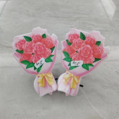 Luz Nocturna Adorable de Base Plástica con Fácil Encendido y Apagado, Perfecta para Dormitorio Infantil, Guardería e Iluminación Ambiental