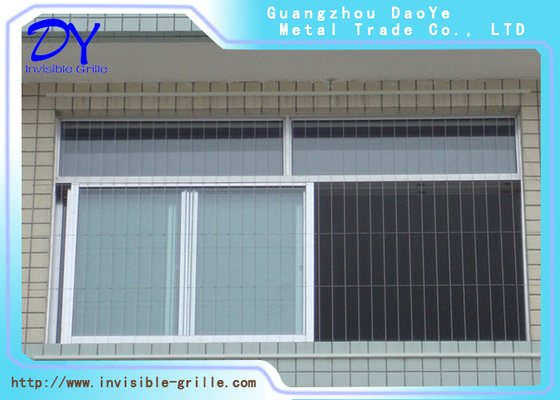Ventana de seguridad moderna, rejilla invisible anodizante de 2,0 mm y 3,0 mm de aluminio.