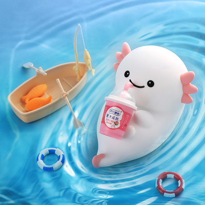 Diseño moderno Silicona luz nocturna lindo LED cálido blanco colorido noche para niños dormitorio control táctil