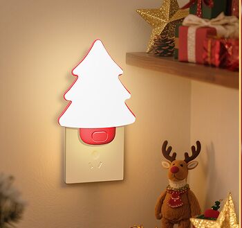 Switch Control Light Kids Gift Safe Customized Christmas Tree Shaped Night Light for Kids Baby Sleeping Children's Lamp