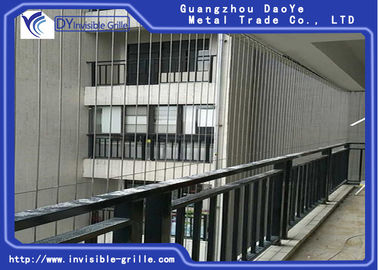 Un aluminio más fuerte del alambre del marco de la fundación de las parrillas de la seguridad para la parrilla invisible del balcón