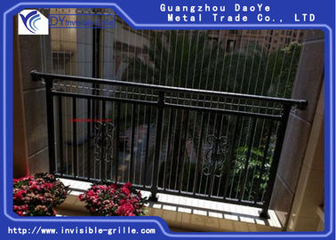 Material de acero inoxidable del moho del balcón de la seguridad invisible anti durable de la parrilla