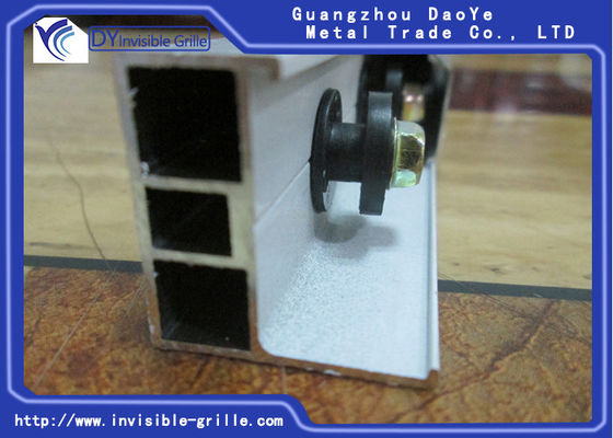 Carril de desplazamiento de aluminio fijo, canal de aluminio de la pista de las parrillas invisibles