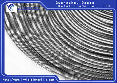 Alambre nano de acero inoxidable del cable de las parrillas 3 16 invisibles inoxidable