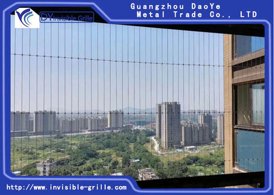 Parrilla invisible del balcón resistente del acero inoxidable 1.5m m