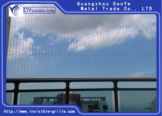 Parrilla invisible constructiva de la seguridad #316 del gris los 6m de la alta subida para el balcón